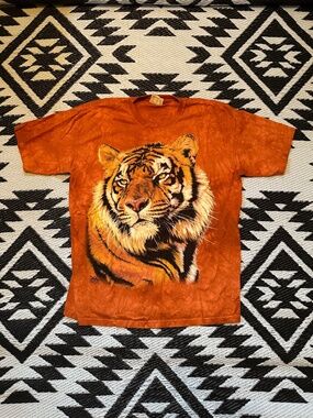 2006 The Mountain Vintage Tie-Dye Tiger Shirt